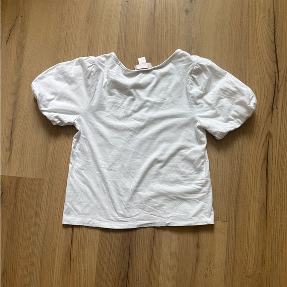 Rachel Parcell White Bubble Sleeve Top - Picture 3 of 3